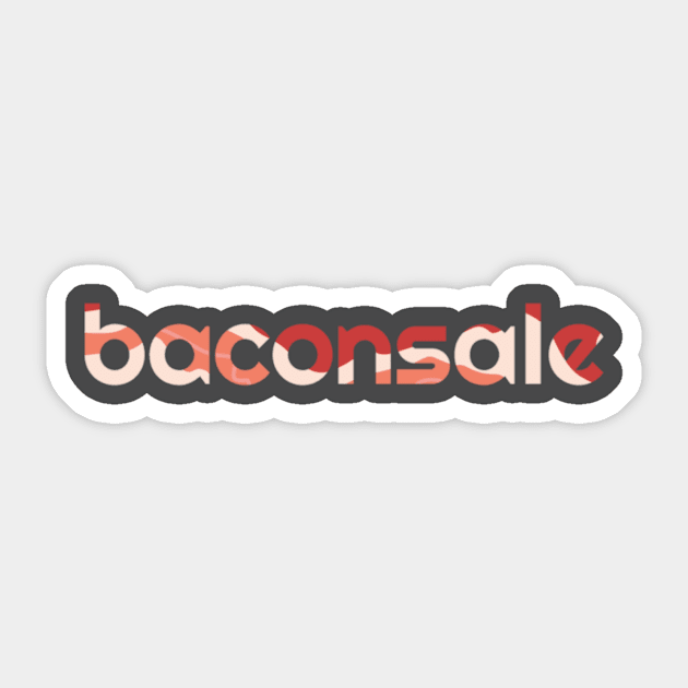 Baconsale - Small Logo Sticker by Baconsale